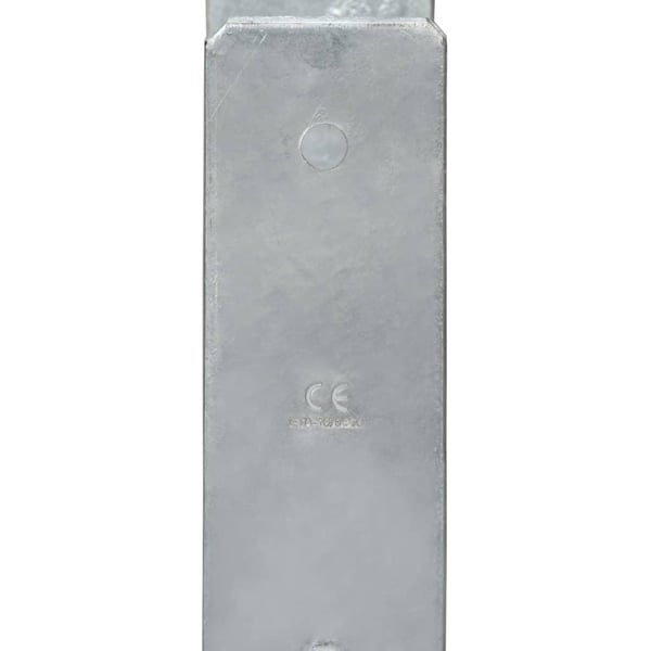 vidaXL hegnspløkker 6 stk. 10x6x60 cm galvaniseret stål sølvfarvet