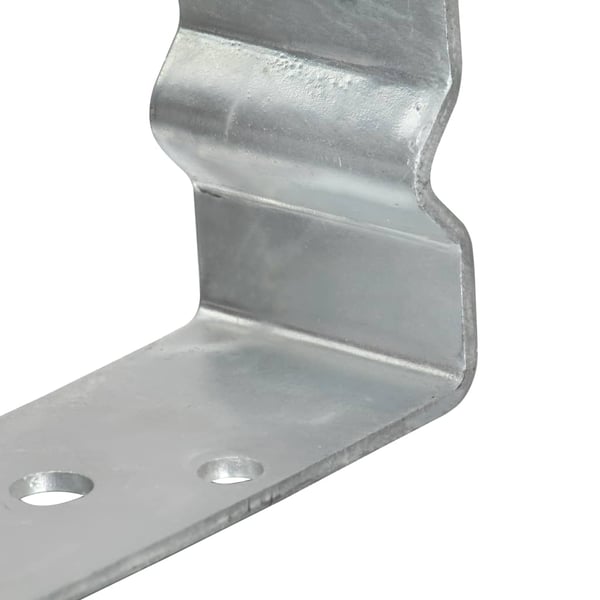 vidaXL Jordspyd for gjerde 12 stk sølv 12x6x15 cm galvanisert stål
