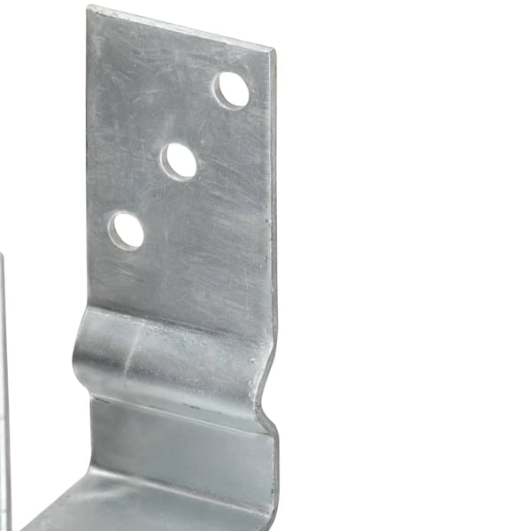 vidaXL Jordspyd for gjerde 12 stk sølv 12x6x15 cm galvanisert stål