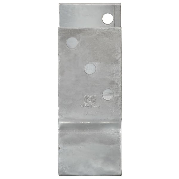 vidaXL Jordspyd for gjerde 12 stk sølv 12x6x15 cm galvanisert stål