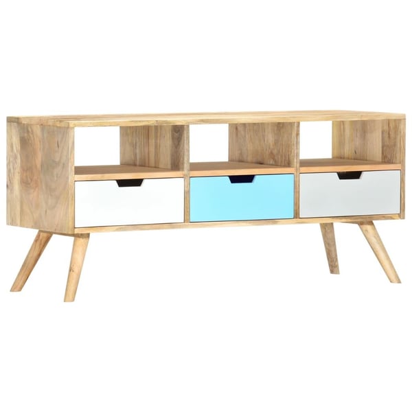 vidaXL tv-skab 110 x 35 x 48 cm massivt mangotræ