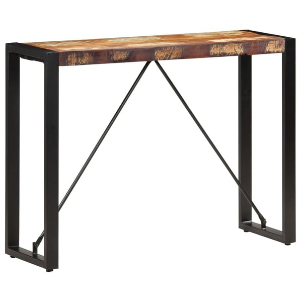 vidaXL Konsollbord 110x35x76 cm gjenvunnet heltre