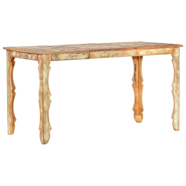 vidaXL Spisebord 140x70x76 cm gjenvunnet heltre