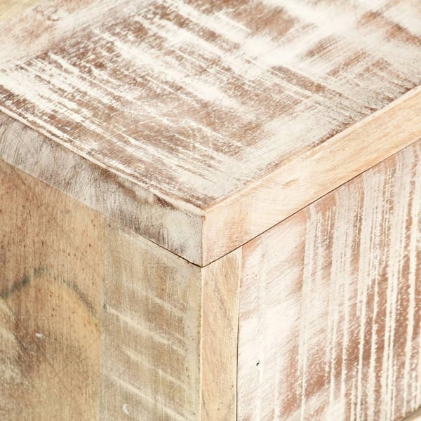vidaXL Sofabord hvit 117x50x30 cm heltre akasie change2