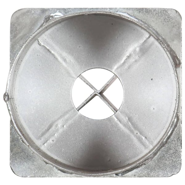 vidaXL Jordspyd 2 stk sølv 12x91cm galvanisert stål