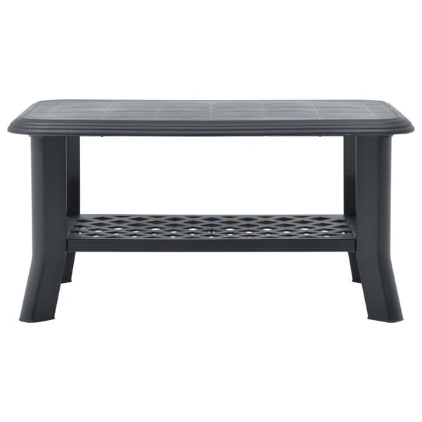 vidaXL Sofabord antrasitt 90x60x46 cm plast change2