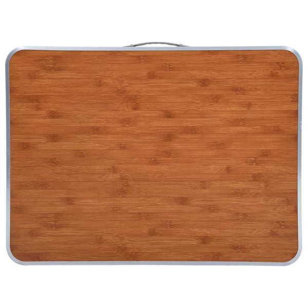 vidaXL Sammenleggbart campingbord med metallramme 80x60 cm