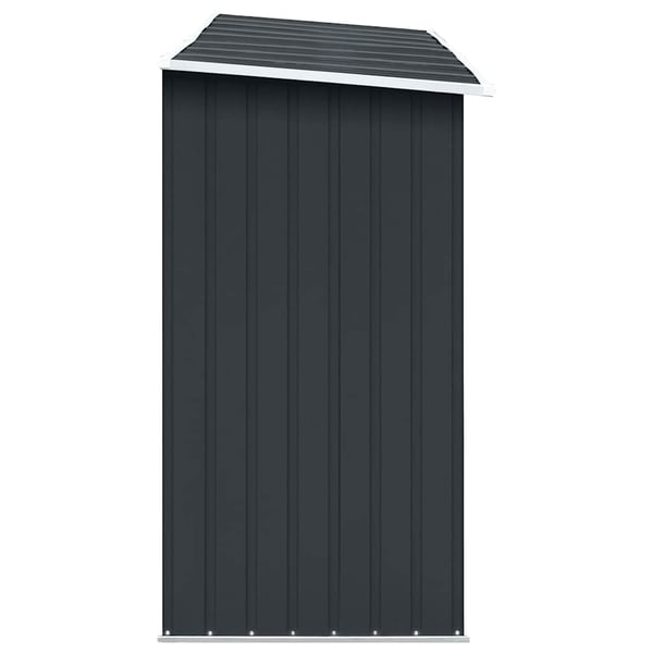vidaXL Vedskjul galvanisert stål 330x84x152 cm antrasitt