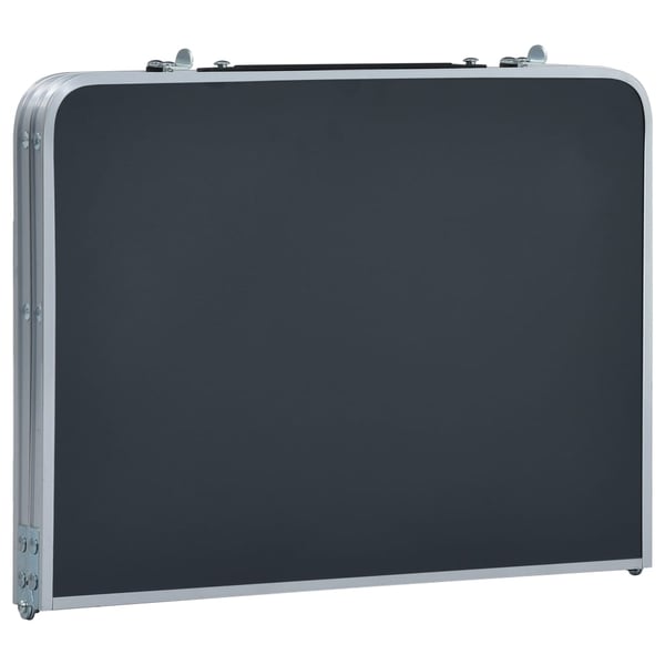vidaXL Sammenleggbart campingbord grå aluminium 60x40 cm