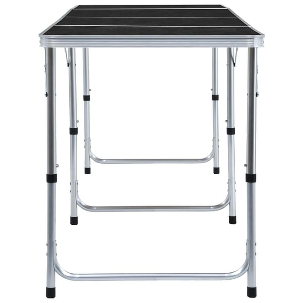 vidaXL foldbart campingbord 240 x 60 cm aluminium grå