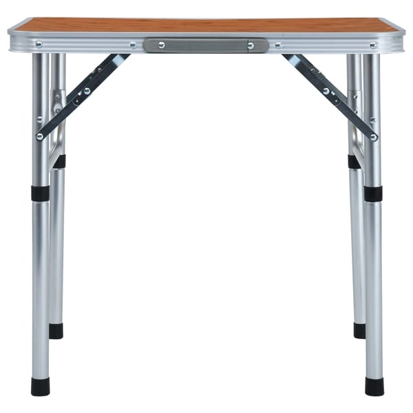 vidaXL Sammenleggbart campingbord aluminium 60x45 cm