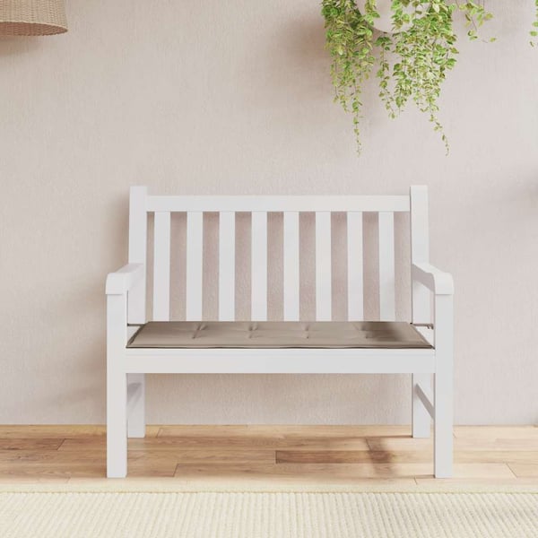 vidaXL hynde til havebænk 120x50x3 cm oxfordstof gråbrun