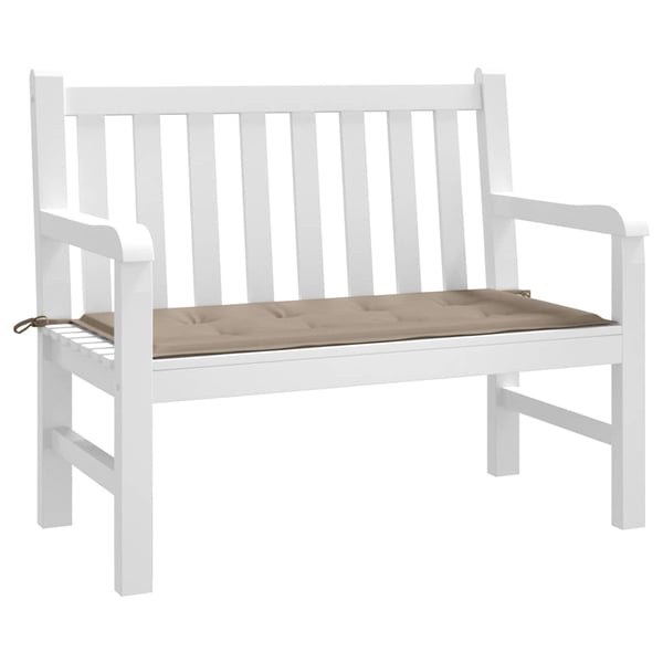 vidaXL hynde til havebænk 120x50x3 cm oxfordstof gråbrun