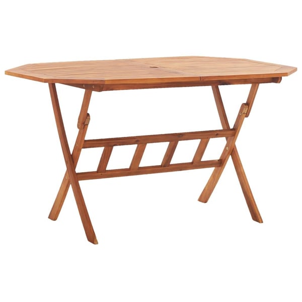 vidaXL Sammenleggbart hagebord 135x85x75 cm heltre akasie