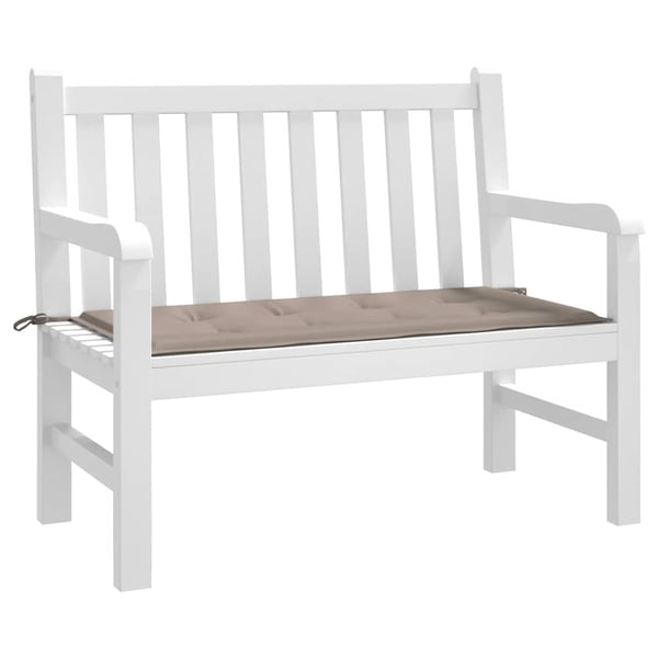 vidaXL hynde til havebænk 100x50x3 cm oxfordstof gråbrun