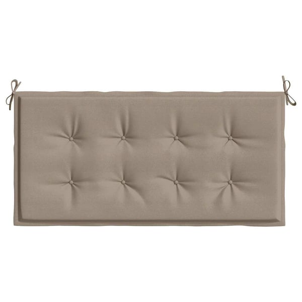vidaXL hynde til havebænk 100x50x3 cm oxfordstof gråbrun