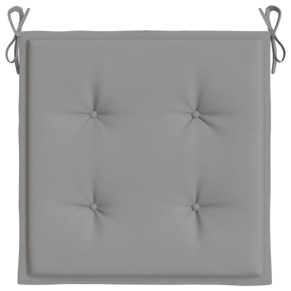vidaXL hynder til havestol 2 stk. 50x50x3 cm oxfordstof grå