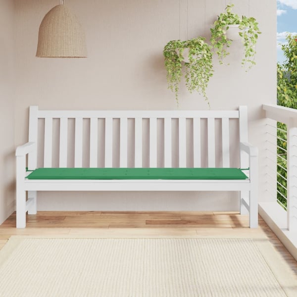 vidaXL hynde til havebænk 200x50x3 cm oxfordstof grøn