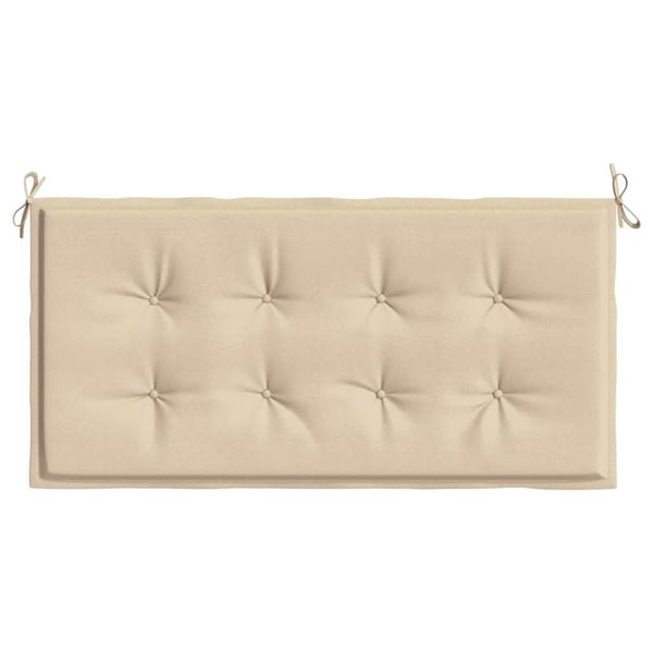 vidaXL hynde til havebænk 120x50x3 cm oxfordstof beige