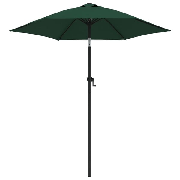 vidaXL Parasoll grønn 200x224 cm aluminium