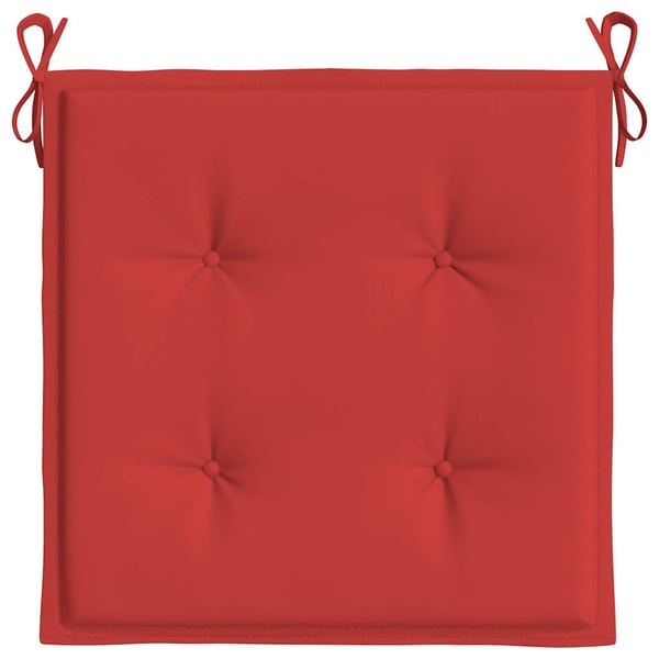 vidaXL hynder til havestol 2 stk. 50x50x3 cm oxfordstof rød