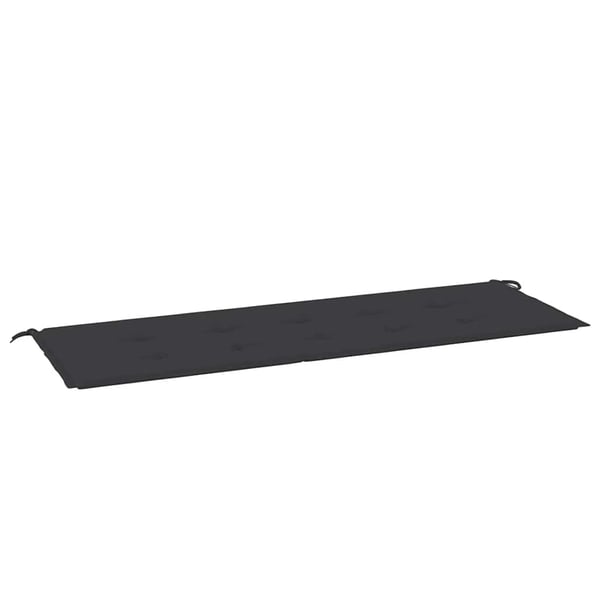 vidaXL Bänkdyna för trädgården svart 150x50x3 cm oxfordtyg