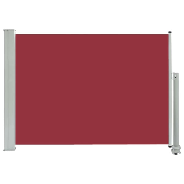 vidaXL Uttrekkbar sidemarkise 80x300 cm rød