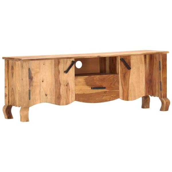 vidaXL TV-bänk 115x30x42 cm massivt sheshamträ