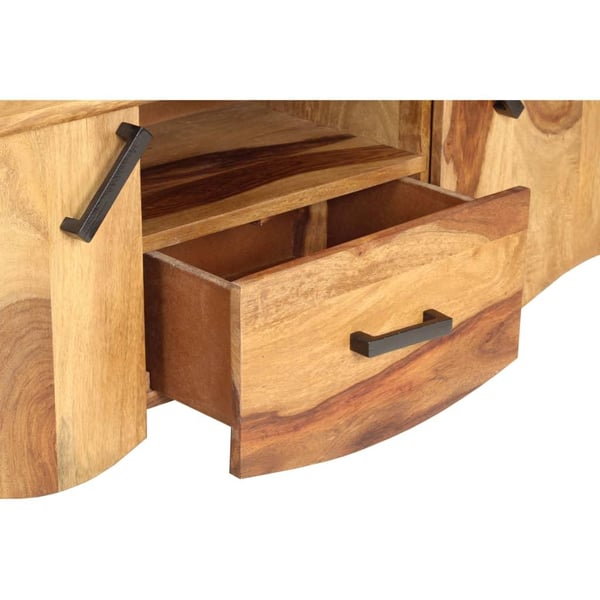 vidaXL TV-bänk 115x30x42 cm massivt sheshamträ