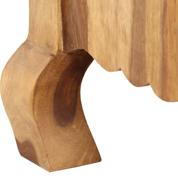 vidaXL TV-bänk 115x30x42 cm massivt sheshamträ