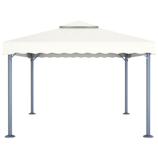 vidaXL Markise Hvit 3,5 x 2,5 m Metall