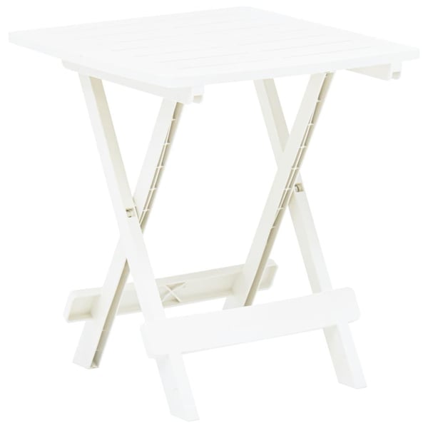 vidaXL foldbart havebord 45x43x50 cm plastik hvid