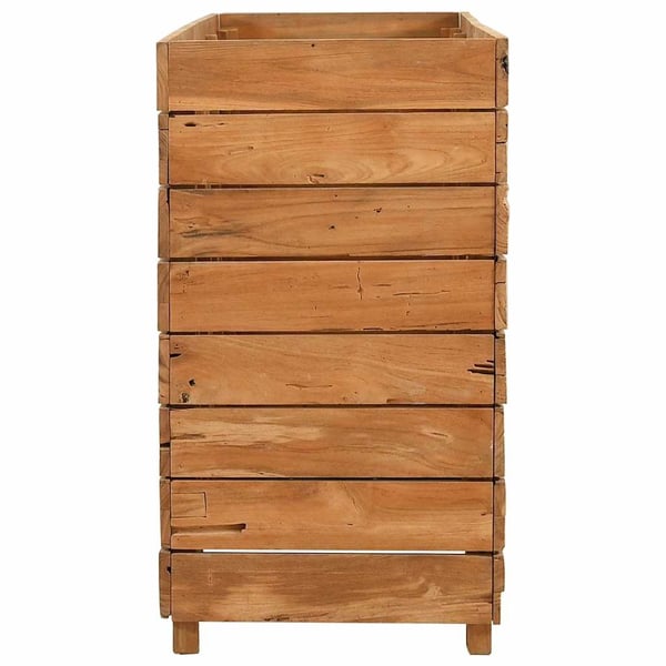 vidaXL Høybed 150x40x72 cm resirkulert teak og stål