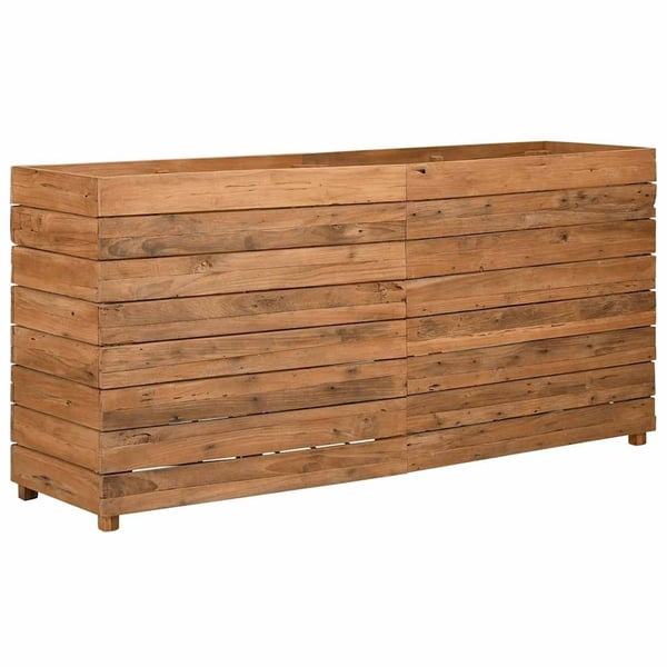 vidaXL Høybed 150x40x72 cm resirkulert teak og stål