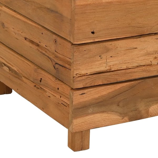 vidaXL Høybed 50x40x72 cm resirkulert teak og stål