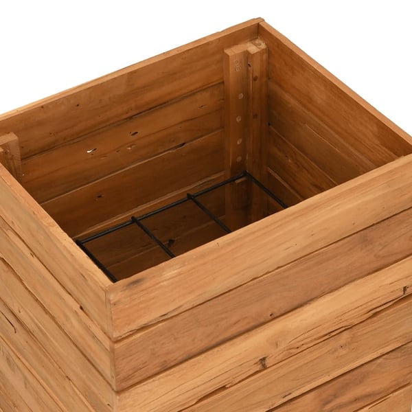 vidaXL Høybed 50x40x72 cm resirkulert teak og stål