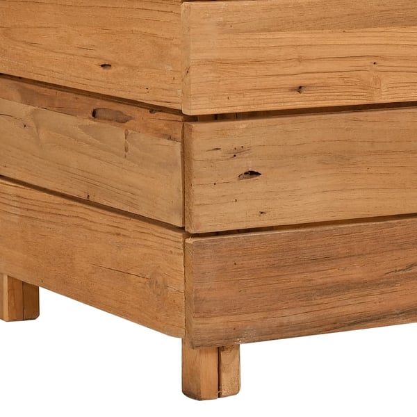 vidaXL Høybed 50x40x55 cm resirkulert te0ak og stål