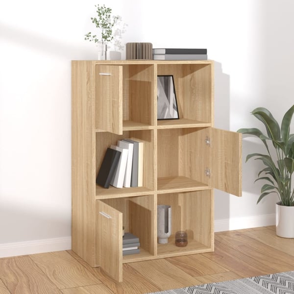 vidaXL Oppbevaringsskap sonoma eik 60x29,5x90 cm konstruert tre