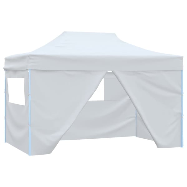 vidaXL Markise Hvit 3,5 x 2,5 m Metall