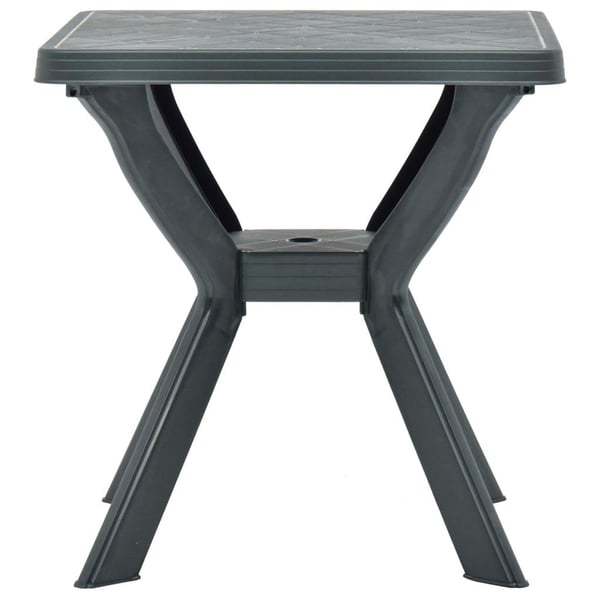 vidaXL Bistrobord grønn 70x70x72 cm plast