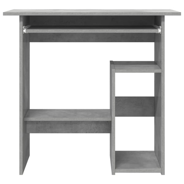 vidaXL Skrivebord betonggrå 80x45x74 cm konstruert tre