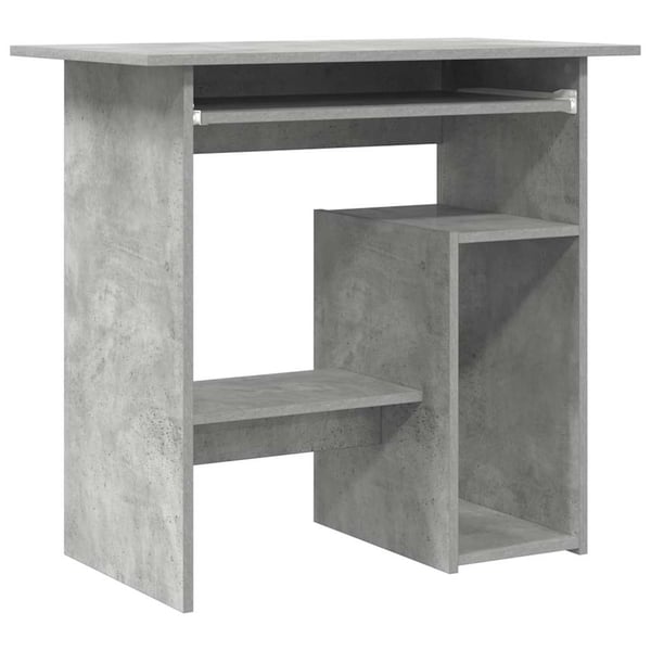 vidaXL Skrivebord betonggrå 80x45x74 cm konstruert tre