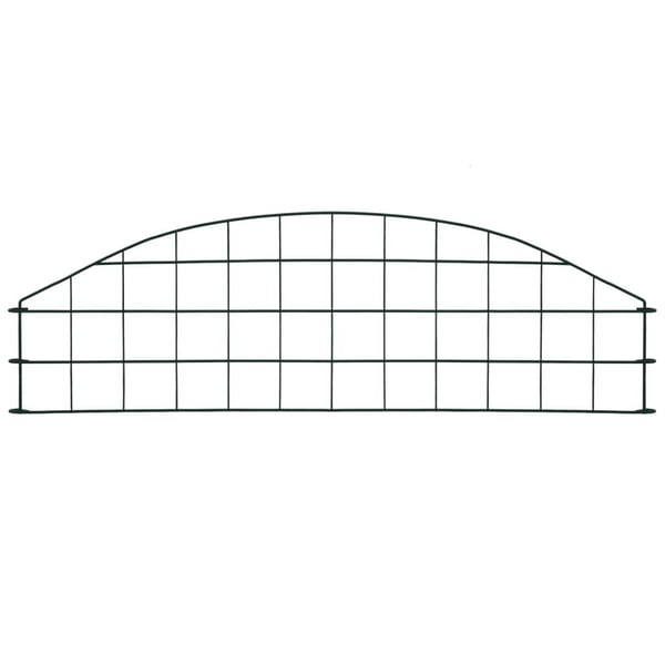vidaXL Buet gjerdesett 77,3x26 cm grønn