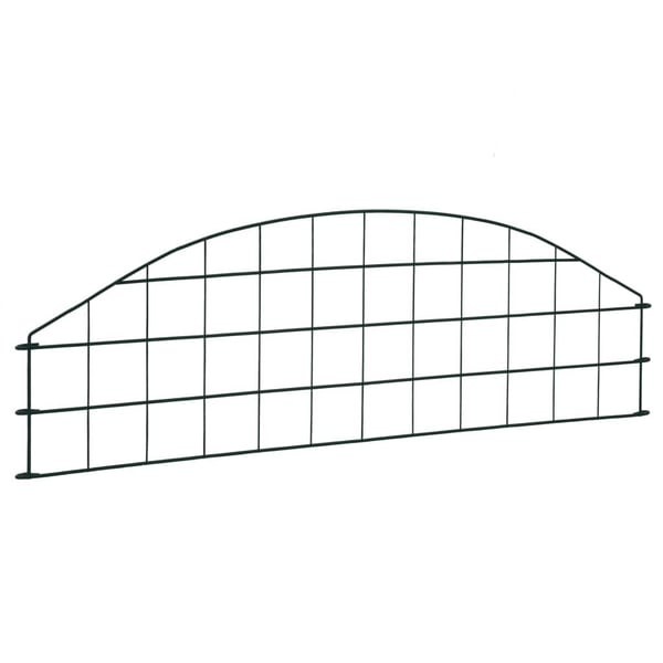 vidaXL Buet gjerdesett 77,3x26 cm grønn