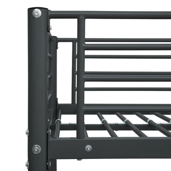 vidaXL Køyeseng ramme svart metall 140x200 cm/90x200 cm