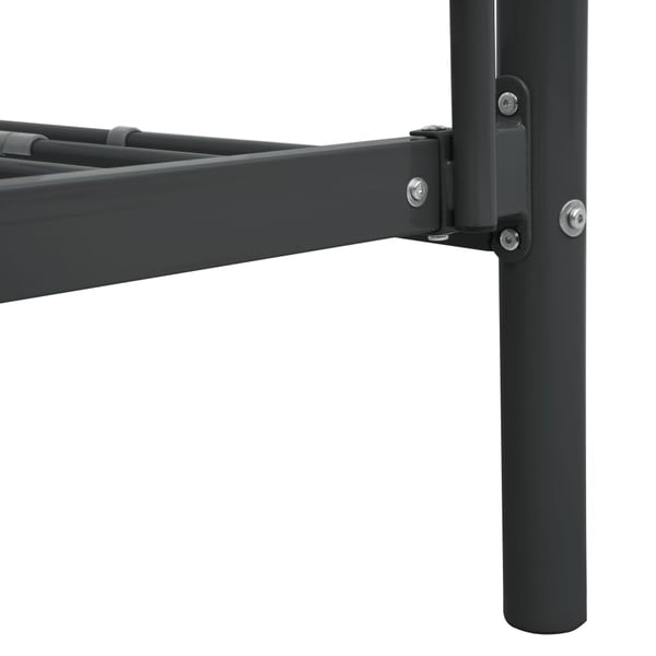 vidaXL Køyeseng ramme svart metall 140x200 cm/90x200 cm