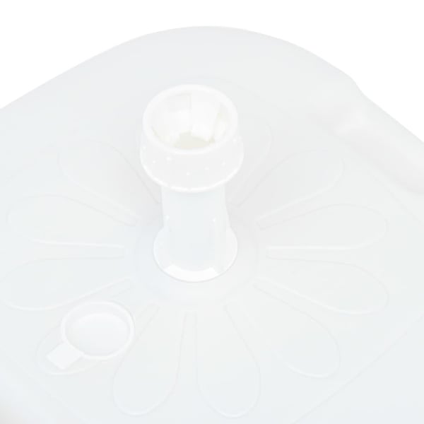 vidaXL Parasollfot sand/vann 16 L hvit plast