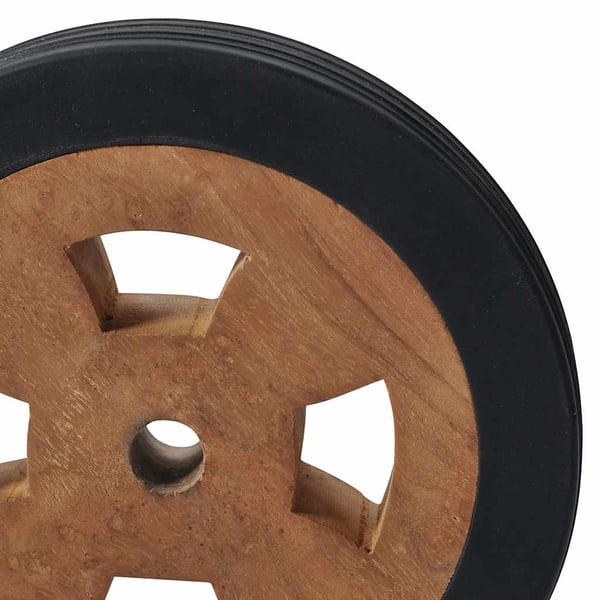 vidaXL Reservehjul for solseng 2 stk heltre teak