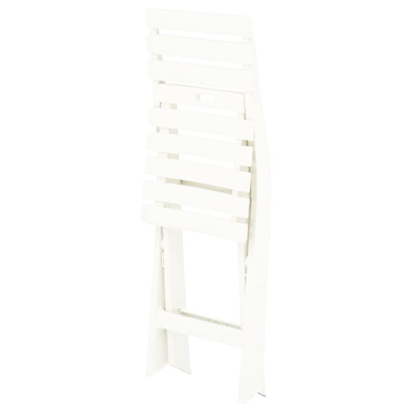 vidaXL foldbare havestole 2 stk. plastik hvid