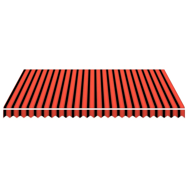 vidaXL Markiseduk oransje og brun 350x250 cm